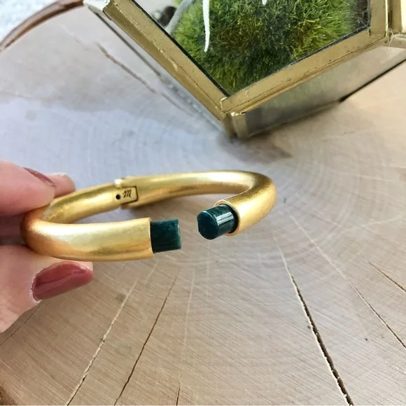 Sold* Madewell Gold Hinged Bangle Bracelet - Picture 4 of 6